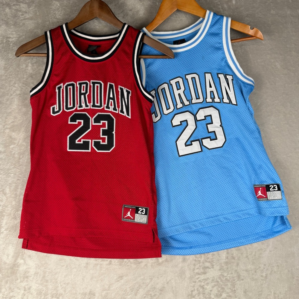 Jordan Brand Michael Jordan 23 Basketball Jersey 2 Pack Red Blue Youth Small S